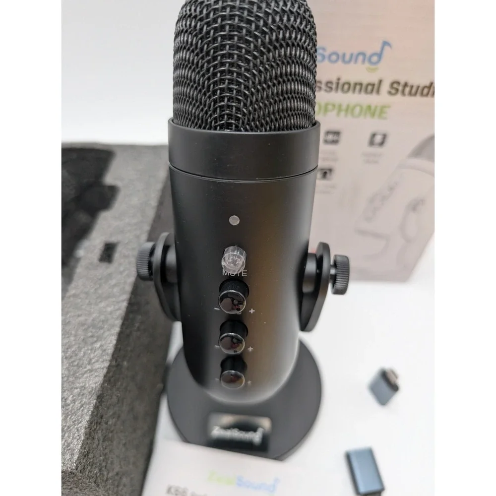 Zealsound USB Microphone, Condenser PC‎ Mic W/Lightning Adapter For Phones